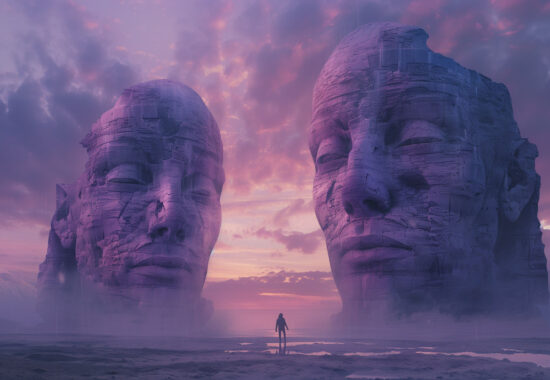 Contemplation Amidst Stone Giants Contemplation Amidst Stone Giants