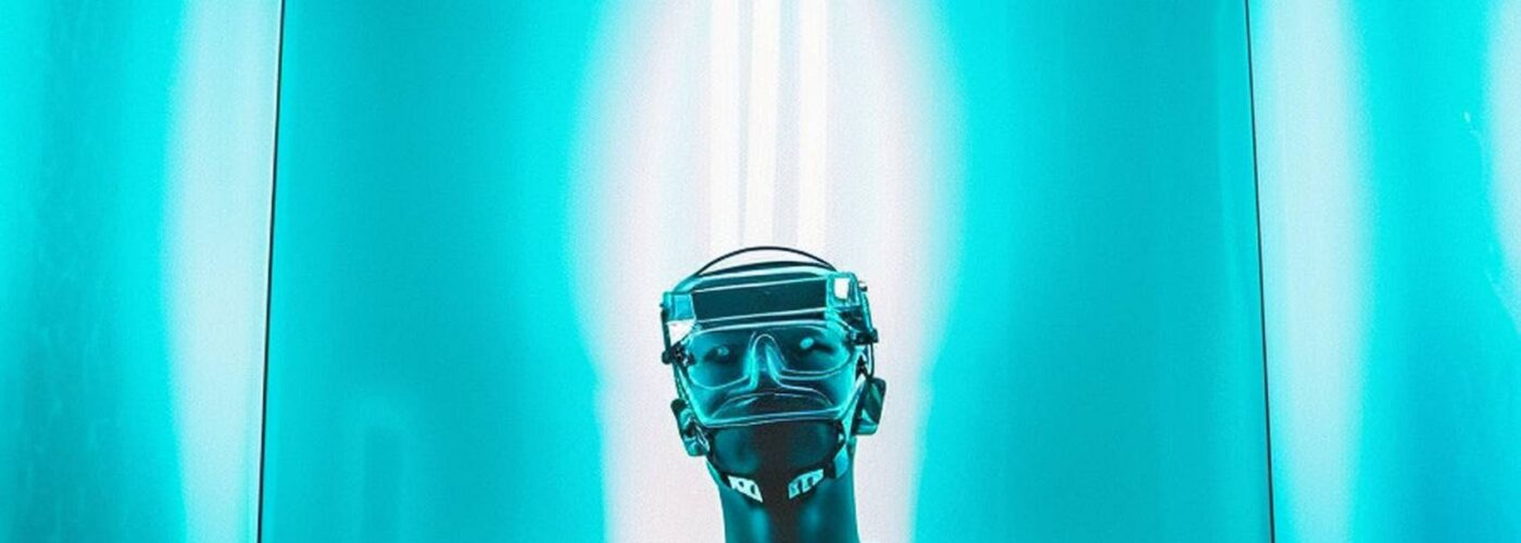 Meditative Pose in Cyberpunk Setting